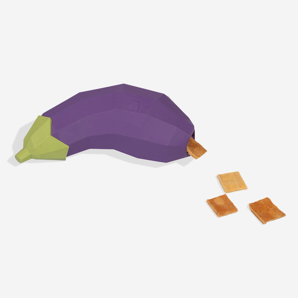 Eggplant | Treat Dispensing Dog Toy