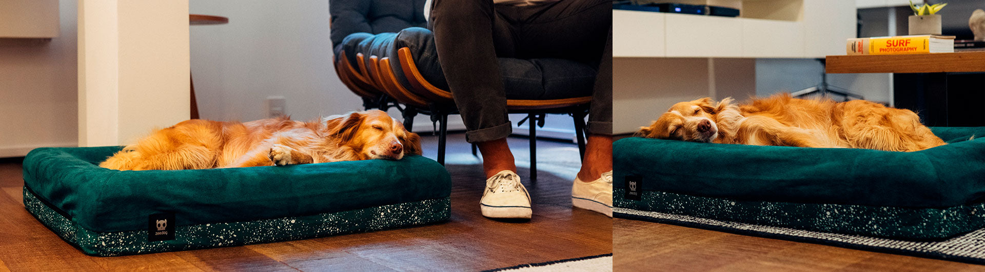 Zee.Dog Green Bed Cover