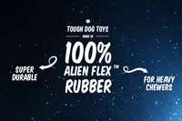 Alien Flex Space Station Dog Toy - 100% Alien Flex Rubber | Alien Flex