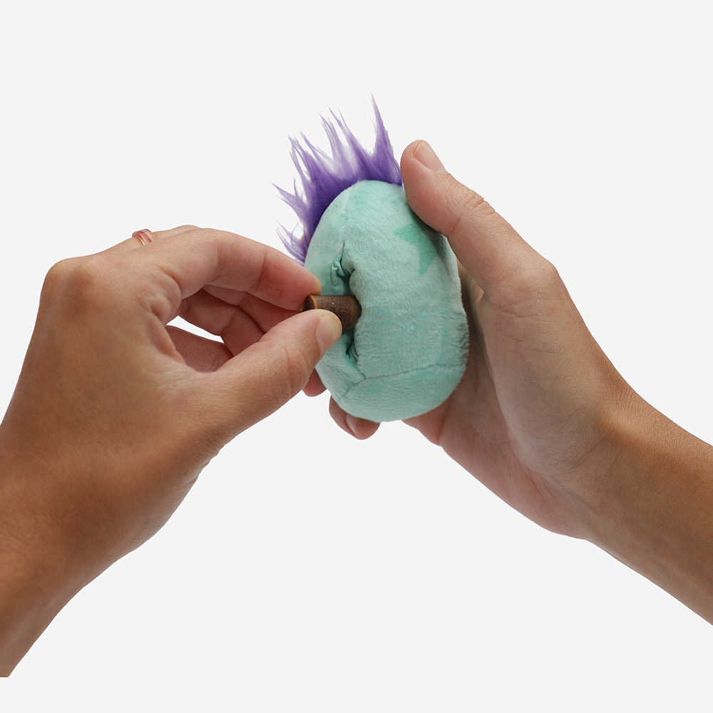 Punks Interactive Dog Enrichment Toy with Removable Plush Pieces