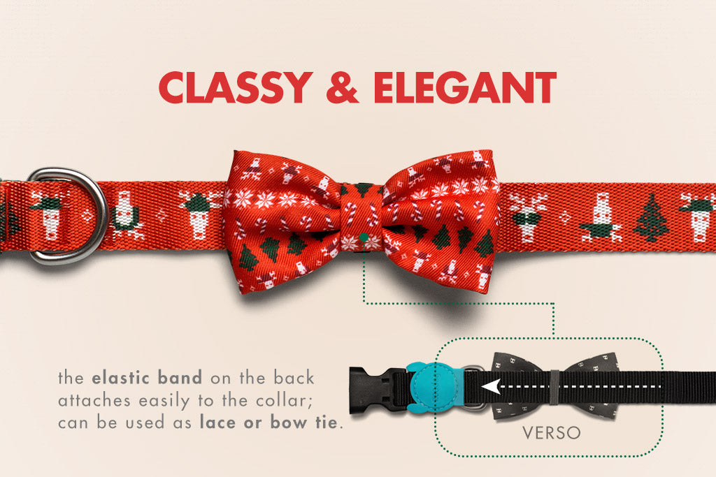 Rudolph | Dog Bow Tie | Christmas Limited Edition | Classy & Elegant