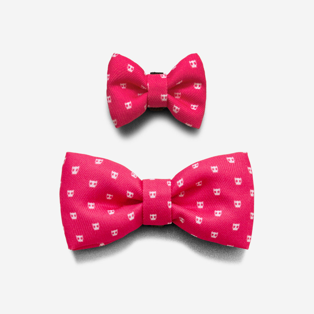 Pink dog 2025 bow tie