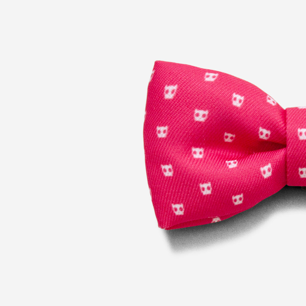 Pink Skull | Dog Bow Tie
