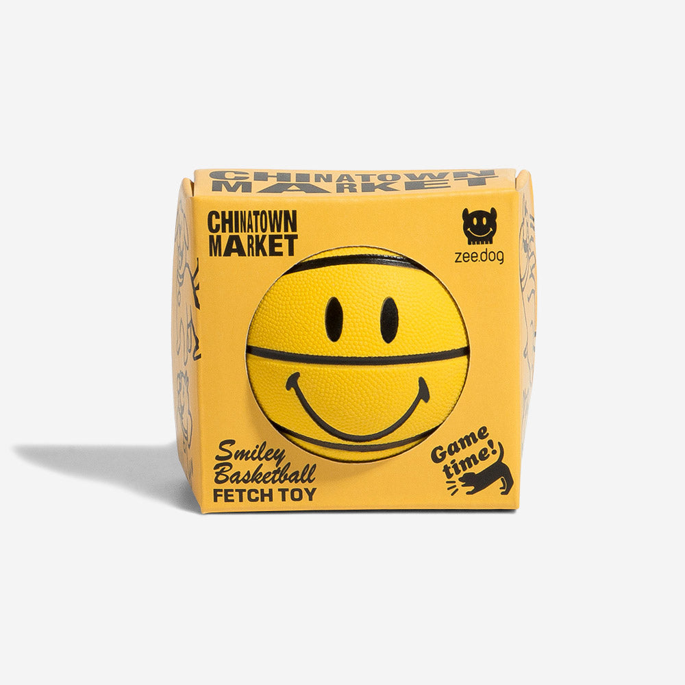 Zee.Dog x Chinatown Market Smiley Basketball | Dog Toy