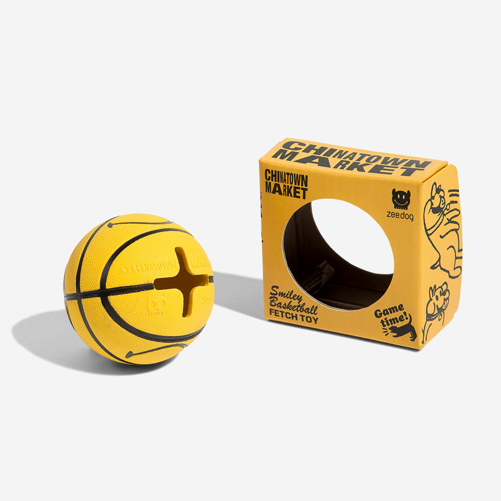 Zee.Dog x Chinatown Market Smiley Basketball | Dog Toy