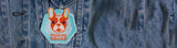 Frenchie Squad Dog Patch applyed on jacket | Zee.Dog