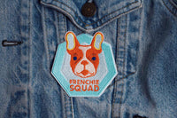 Frenchie Squad Dog Patch applyed on jacket | Zee.Dog